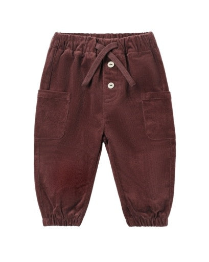QUINCY MAE LUCA PANT BLACK CHERRY