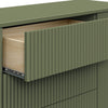 Pogo Tambour Assembled Dresser in Olive