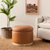 BABYLETTO NAKA STORAGE OTTOMAN IN VEGAN LEATHER