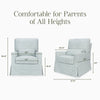 MORRIS & CO. X NAMESAKE CRAWFORD PILLOWBACK COMFORT SWIVEL GLIDER