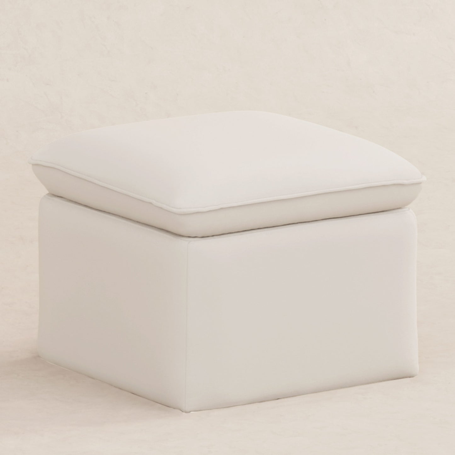 BABYLETTO CALI STORAGE OTTOMAN IN ECO-PERFORMANCE FABRIC | WATER REPELLENT & STAIN RESISTANT