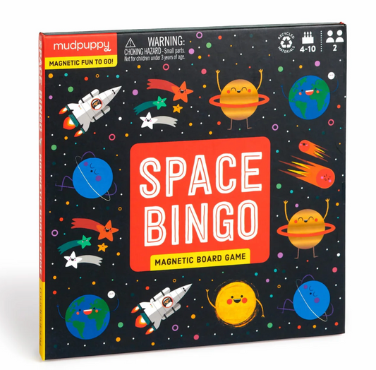 MUDPUPPY SPACE BINGO MAGNETIC BOARD GAME