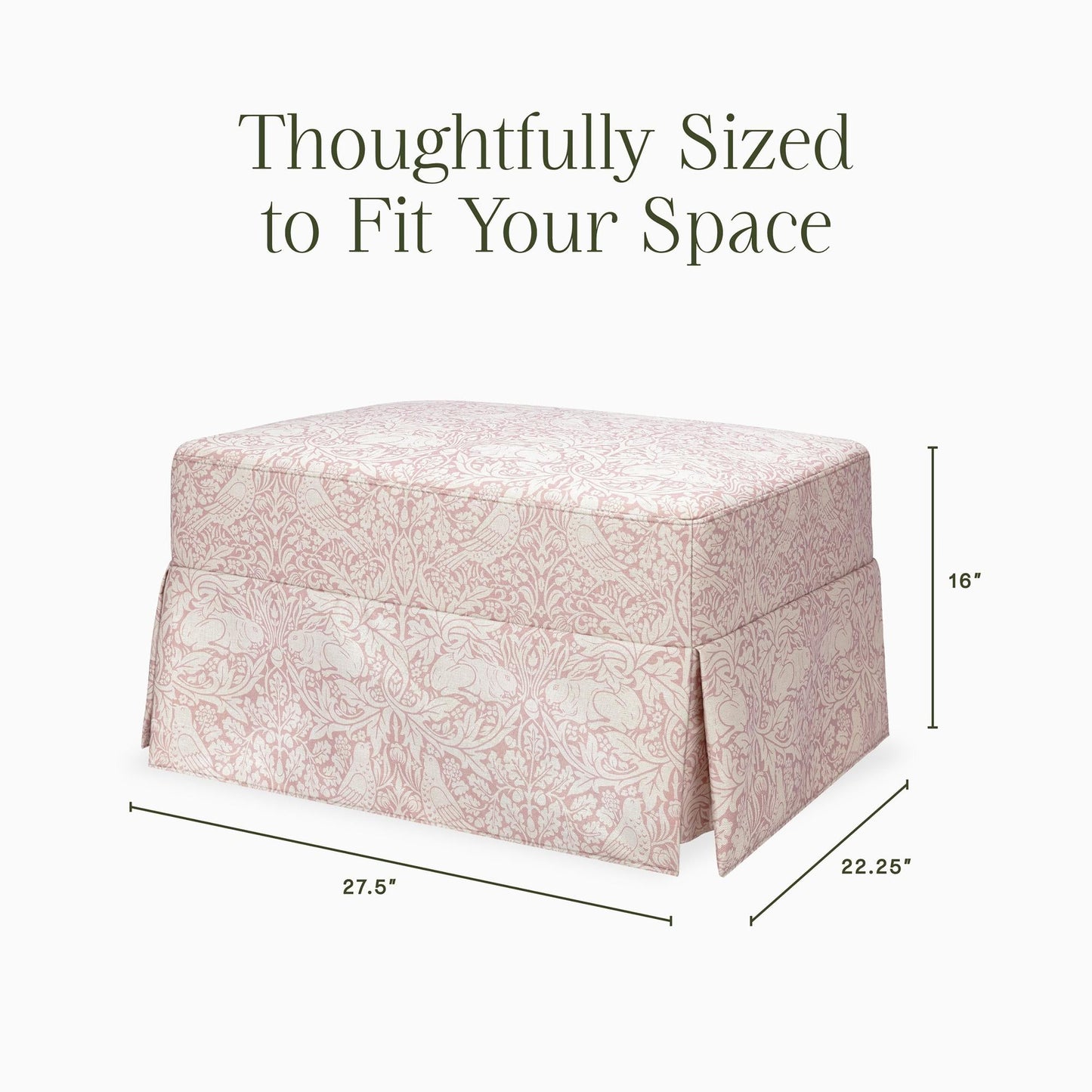 MORRIS & CO. X NAMESAKE CRAWFORD GLIDING OTTOMAN