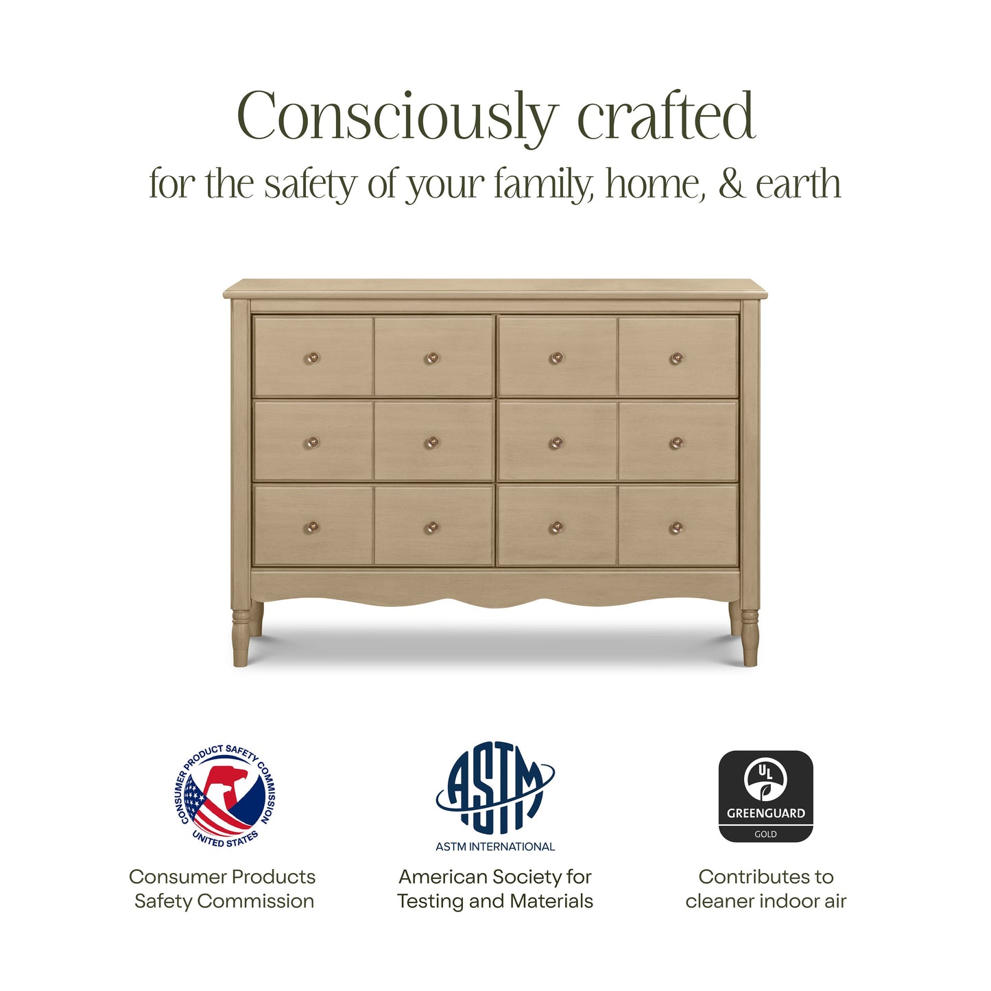 Liberty 6-Drawer Assembled Dresser in Cove Blue