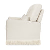 NAMESAKE CRAWFORD PILLOWBACK COMFORT SWIVEL GLIDER | BOUCLE WITH TASSEL FRINGE