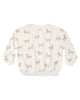 RYLEE & CRU RELAXED SWEATSHIRT LEOPARDS