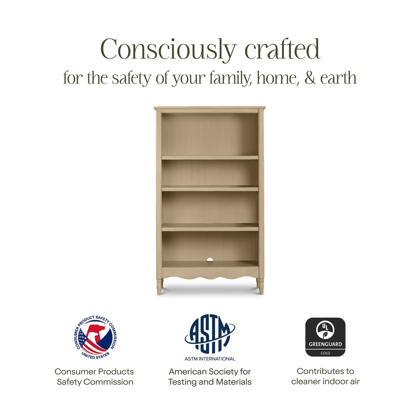 Liberty Assembled Bookcase in Warm White