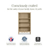 Liberty Assembled Bookcase in Warm White
