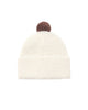 POM SHEARLING BEANIE NATURAL