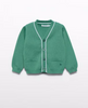 ABEL & LULA  BABY V-NECK CARDIGAN CACTUS