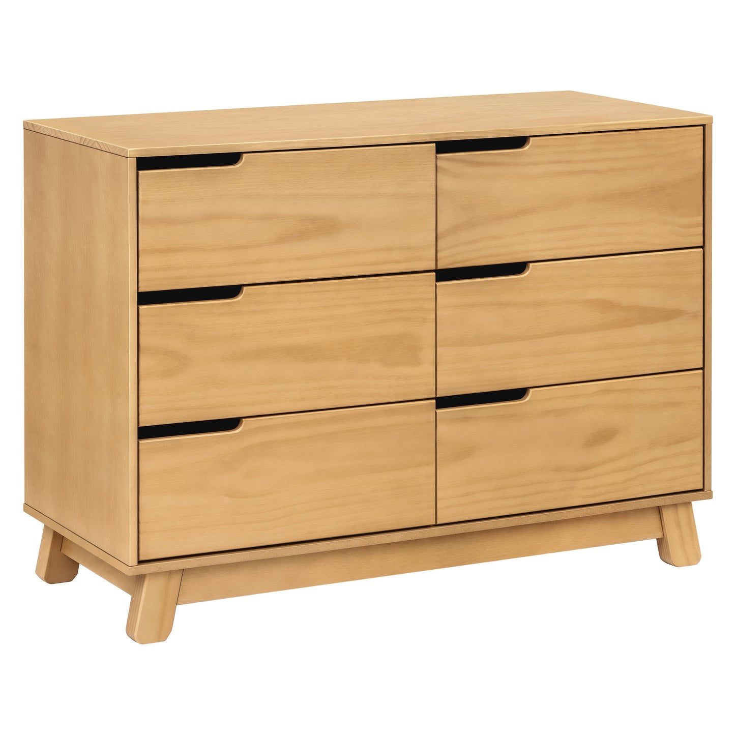 Hudson 6-Drawer Double Dresser, Assembled in Honey