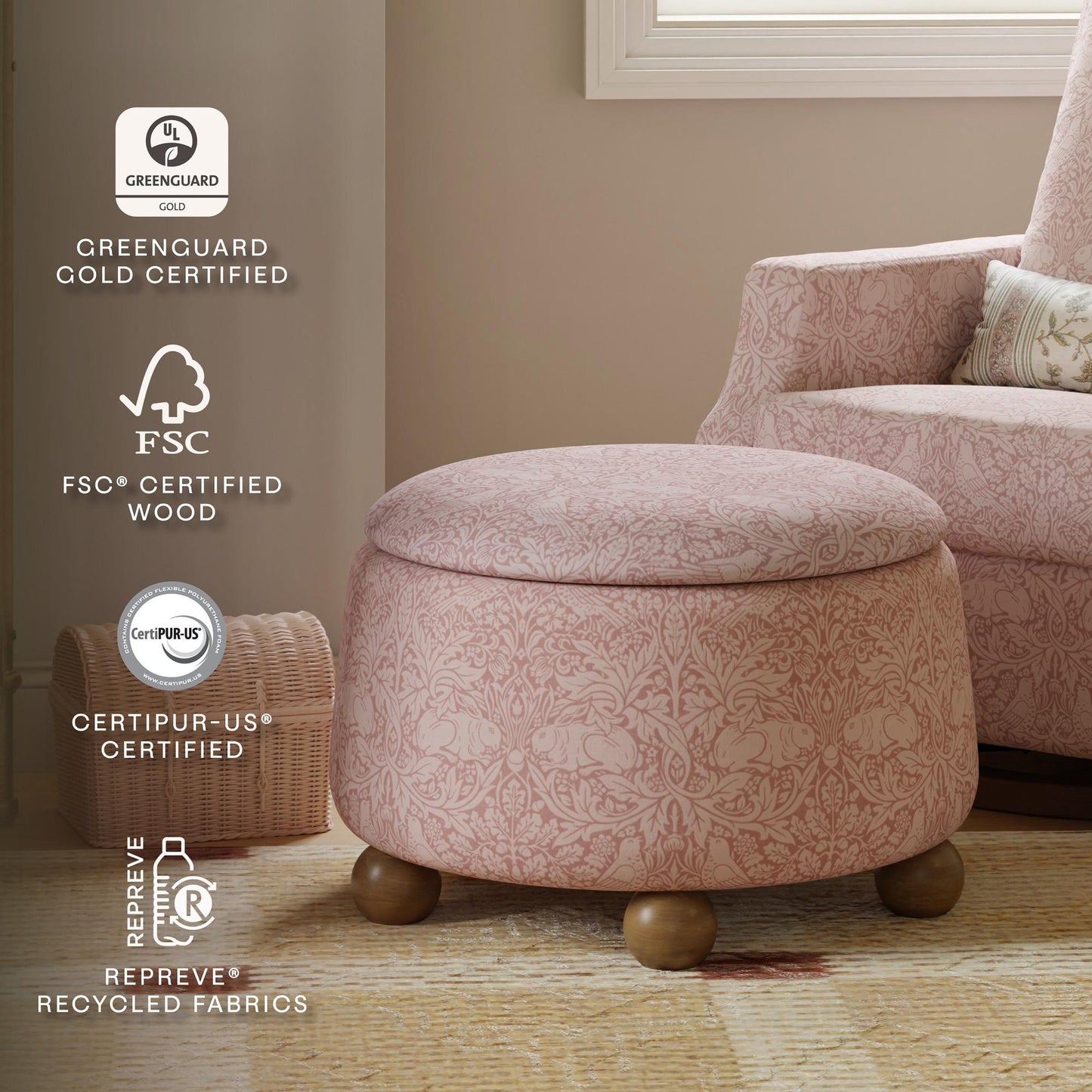 MORRIS & CO. X NAMESAKE TUFFET STORAGE OTTOMAN