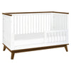 Scoot 3-in-1 Convertible Crib w/ToddlerBedConversion Kit in White/WashedNatural