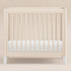 Gelato 4-in-1 Convertible Mini Crib and Twin bed in Natural Walnut Finish with Gold Feet
