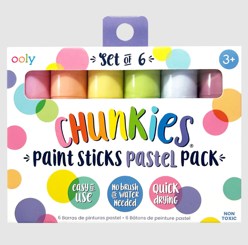 CHUNKIES PAINT STICKS: PASTEL - SET OF 6
