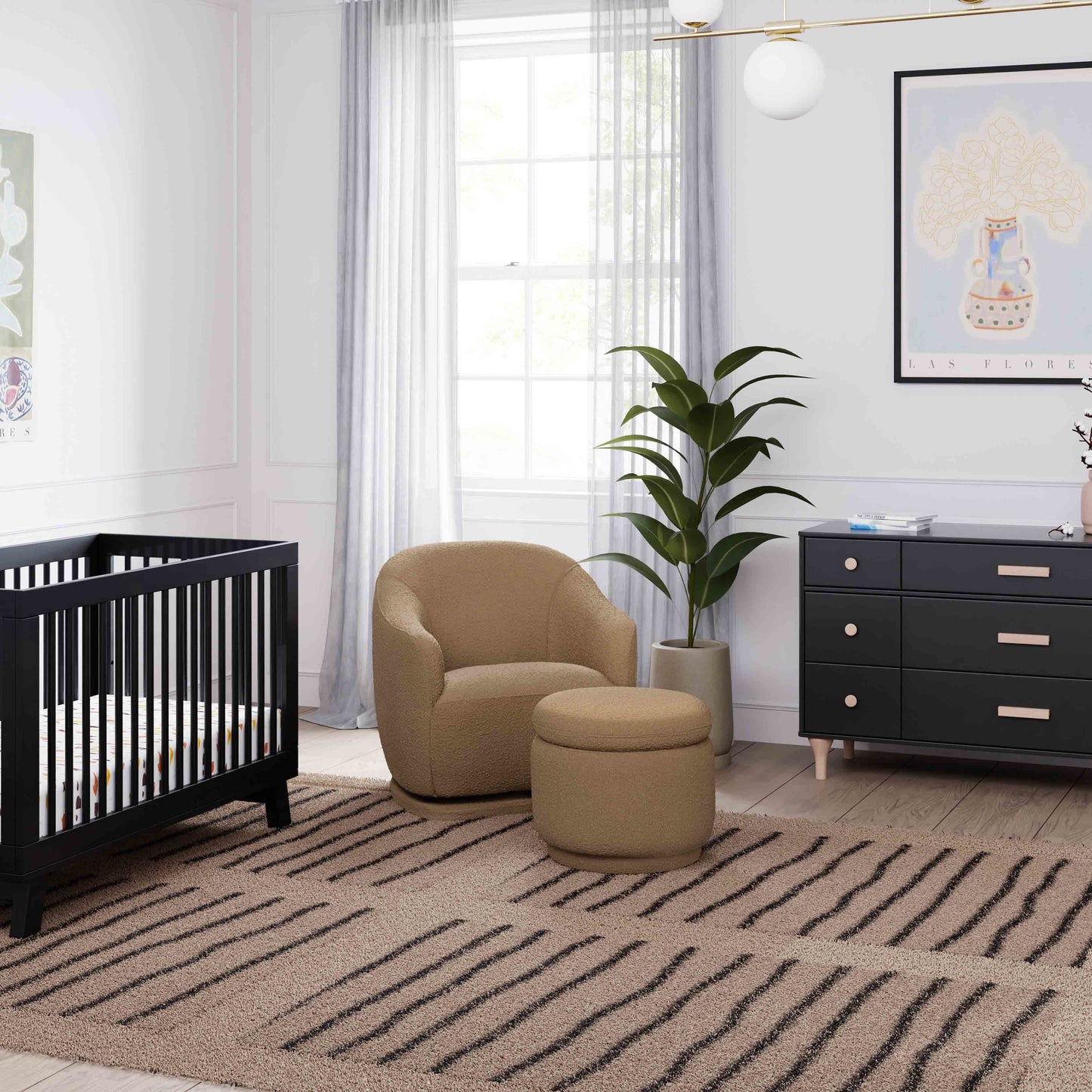 BABYLETTO ENOKI STORAGE OTTOMAN IN BOUCLE