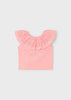 MAYORAL EYELET RUFFLE T-SHIRT