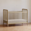 Liberty 3-in-1 Convertible Spindle Crib w/Toddler Bed Conversion Kit in Dusty Rose