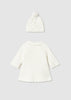 MAYORAL GIRL KNIT COAT WITH HOOD- ECRU