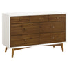 Palma 7-Drawer Double Dresser, Assembled in Warm White