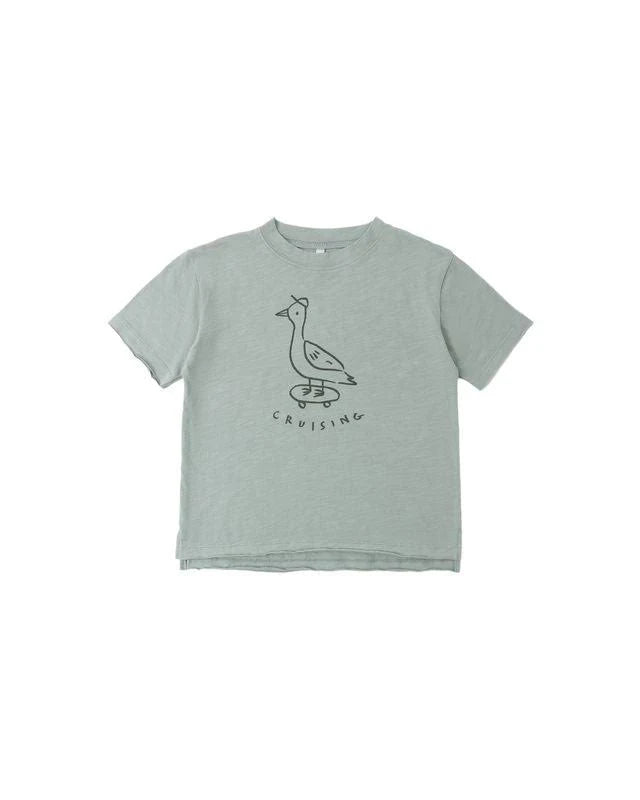 RYLEE + CRU RAW EDGE TEE - CRUISING