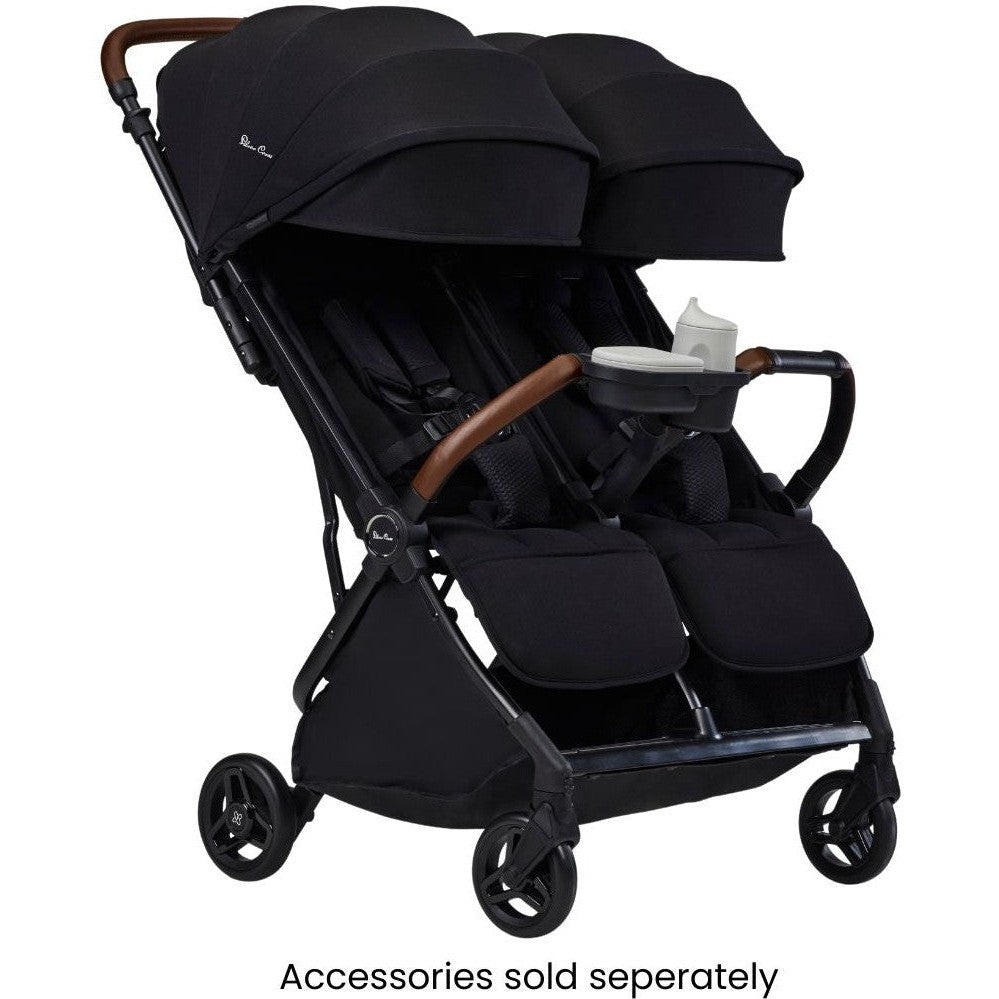 SILVER CROSS JET DOUBLE STROLLER - BLACK