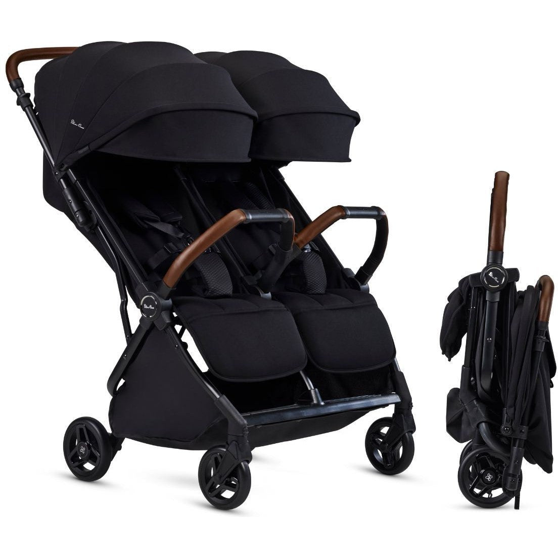 SILVER CROSS JET DOUBLE STROLLER - BLACK