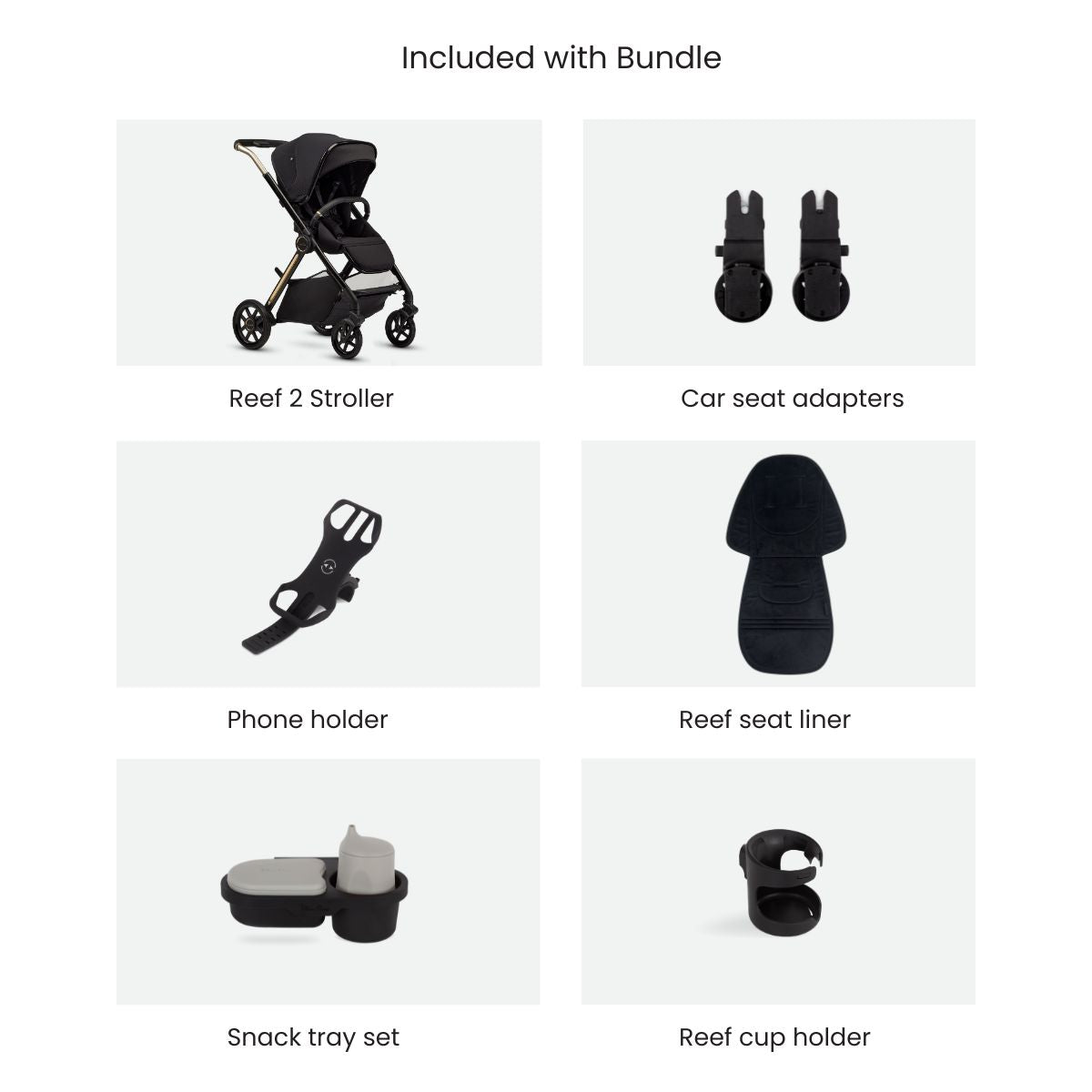 REEF 2 STROLLER ACCESSORY BUNDLE - ESPRESSO