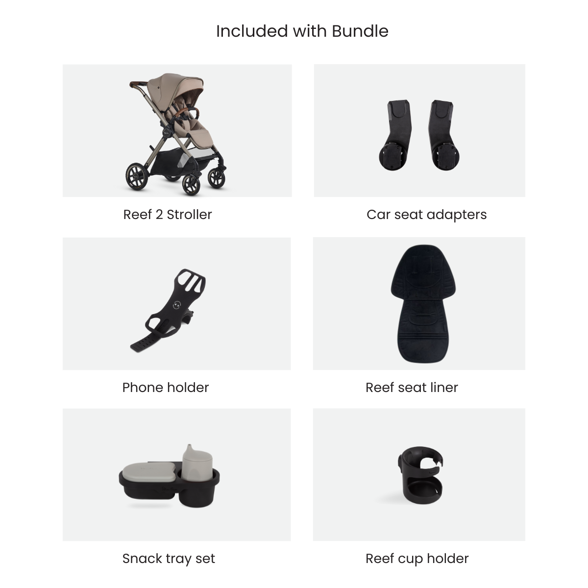 REEF 2 STROLLER ACCESSORY BUNDLE - ESPRESSO