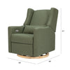 Kiwi Glider Recliner w/ Electronic Control and USB in Ivory Boucle w/Gold Base