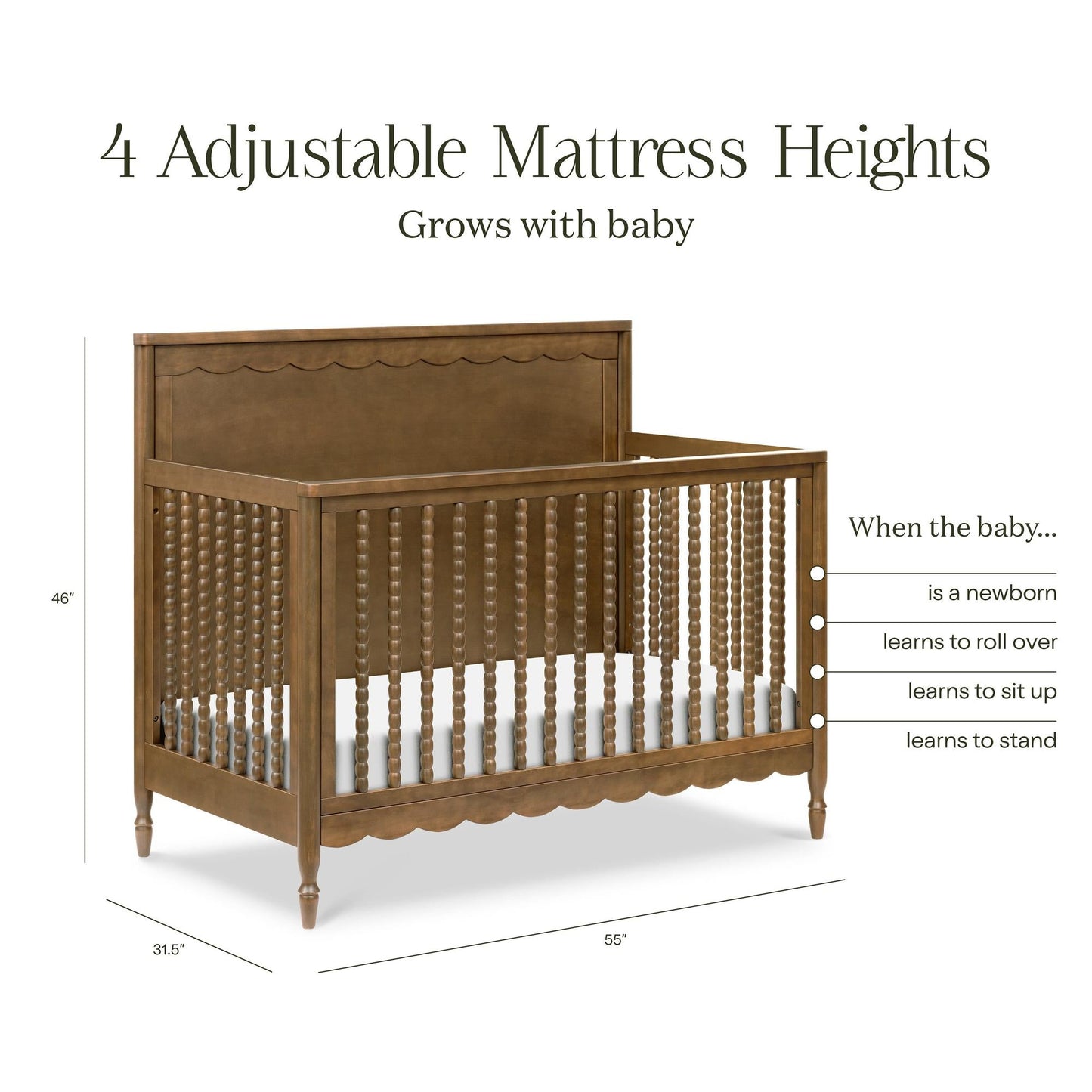 NAMESAKE AMBROSIA 4-IN-1 CONVERTIBLE CRIB