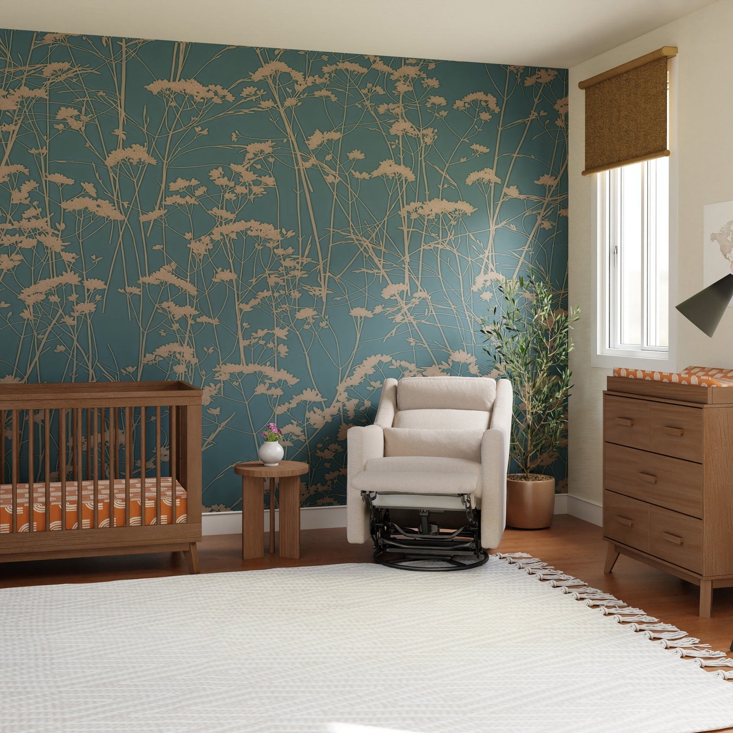 Kiwi Plus Power Glider Recliner w/ Power Headrest in Performance Beach Eco-Weave