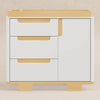 Yuzu 3-Drawer Changer Dresser in White/Natural