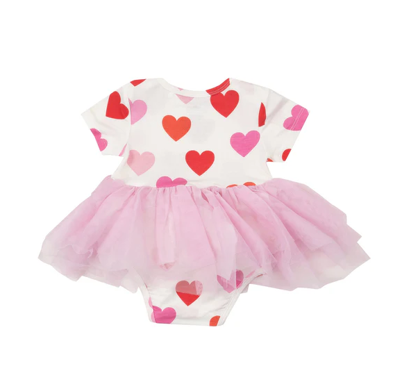 ANGEL DEAR TWIRLY SHORT SLEEVE TUTU BODYSUIT DRESS