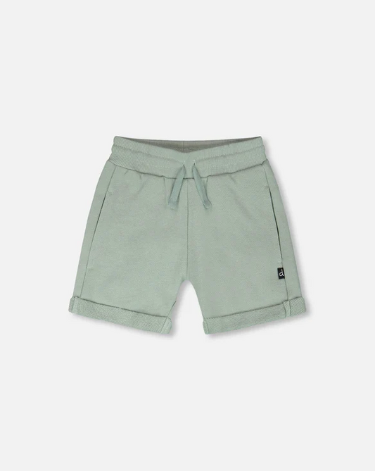 DEUX PAR DEUX FRENCH TERRY SHORTS GREEN MILIEU