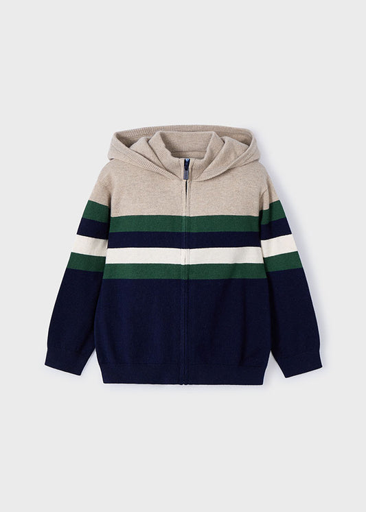 MAYORAL BOY TRICOT STRIPED HOODIE