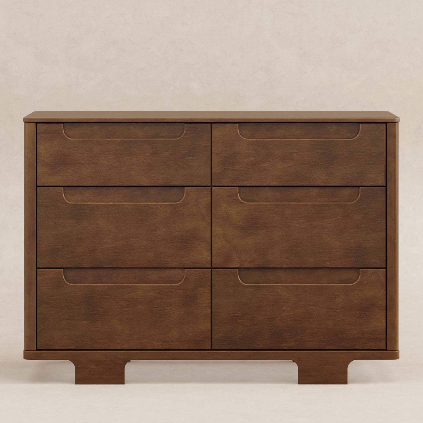 Yuzu 6-Drawer Dresser in Natural Walnut