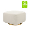 Kiwi Gliding Ottoman in Ivory Boucle w/ Gold Base