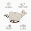 MORRIS & CO. X NAMESAKE WILLA PLUS POWER GLIDER RECLINER WITH POWER HEADREST