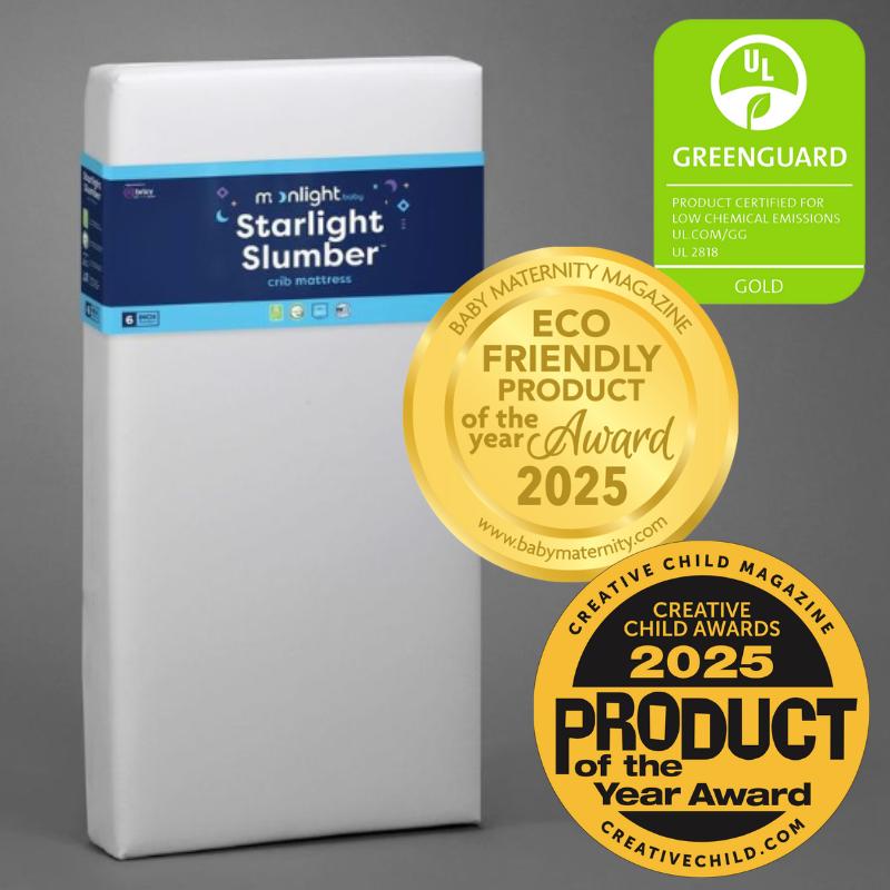 MOONLIGHT STARLIGHT SLUMBER CRIB MATTRESS (COMPRESSED & ROLLED)