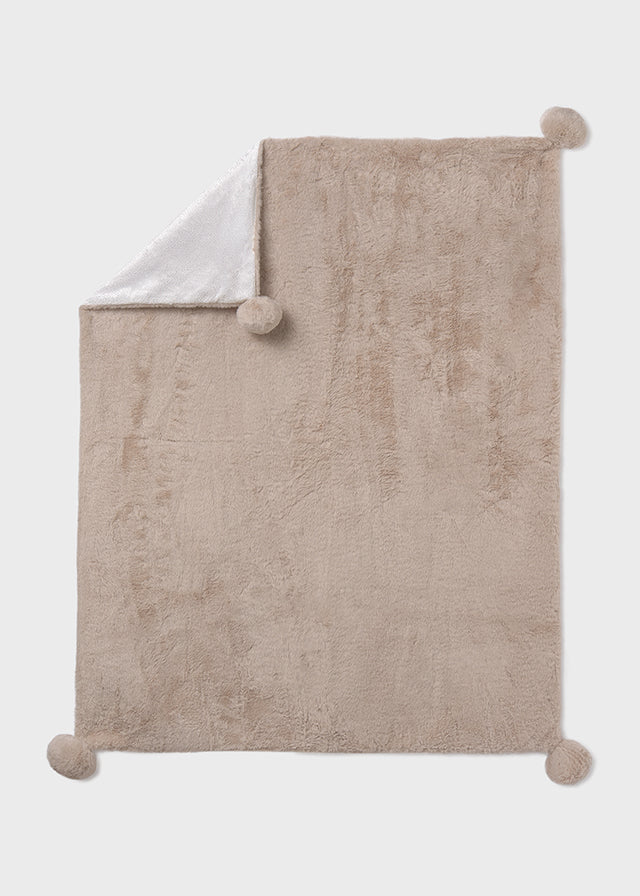 MAYORAL BABY PLUSH BLANKET - BEIGE