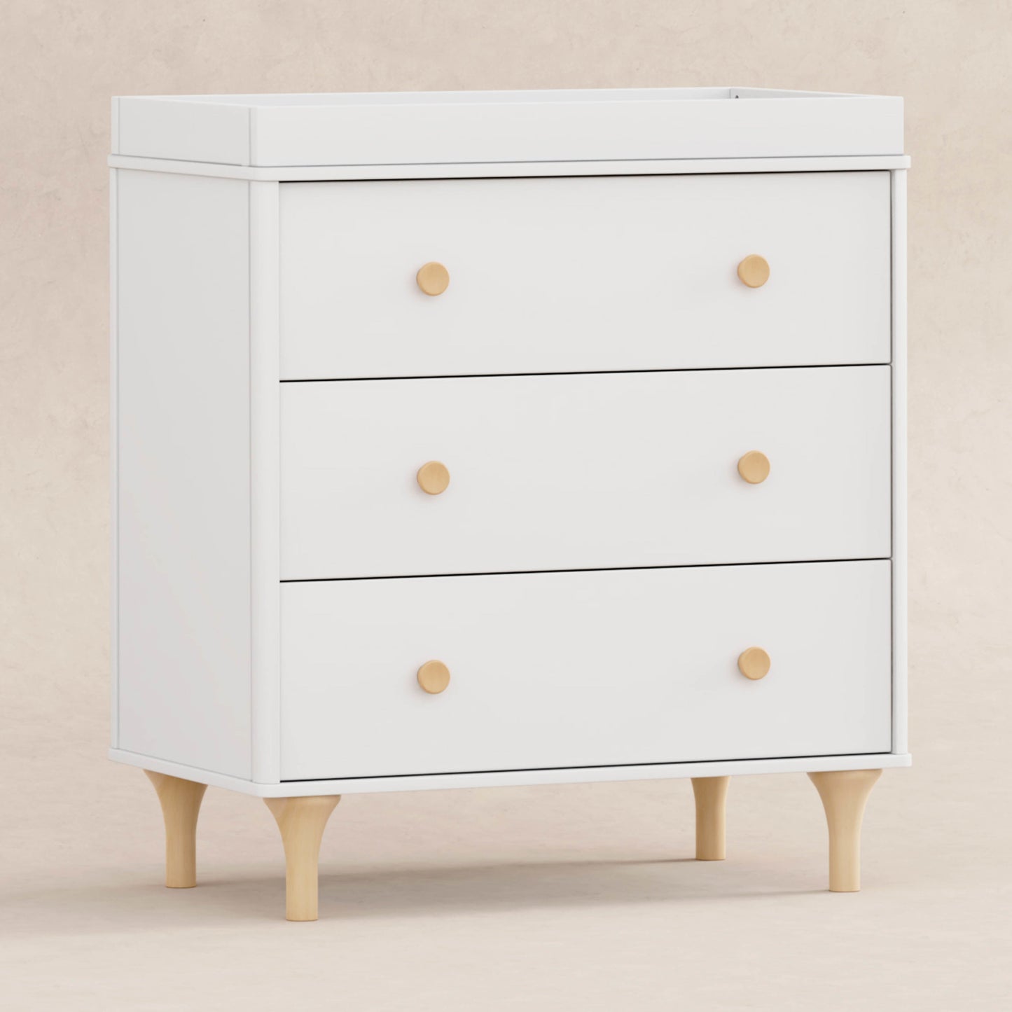 BABYLETTO LOLLY 3-DRAWER CHANGER DRESSER WITH REMOVABLE CHANGING TRAY