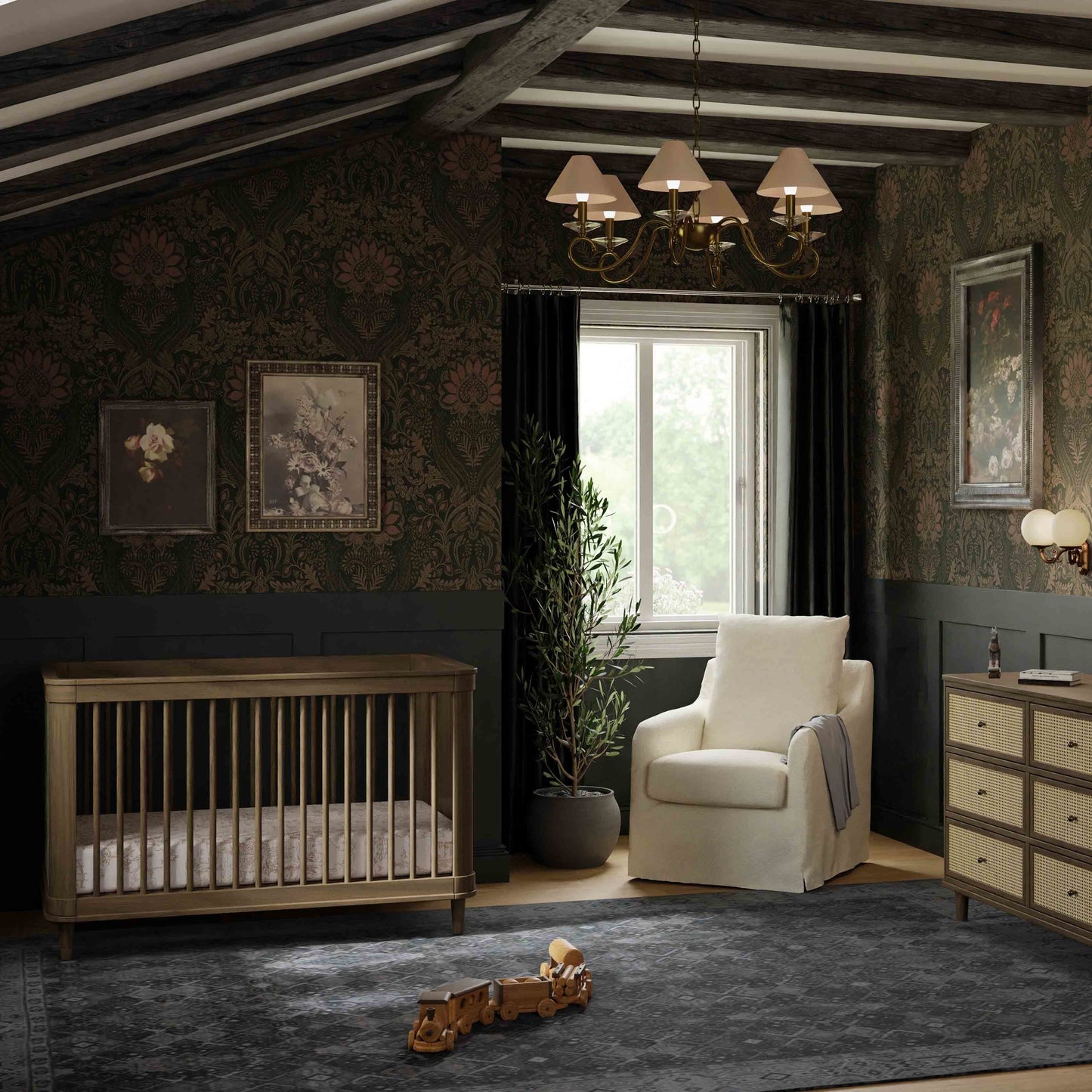 NAMESAKE MARIN WITH CANE 3-IN-1 CONVERTIBLE CRIB