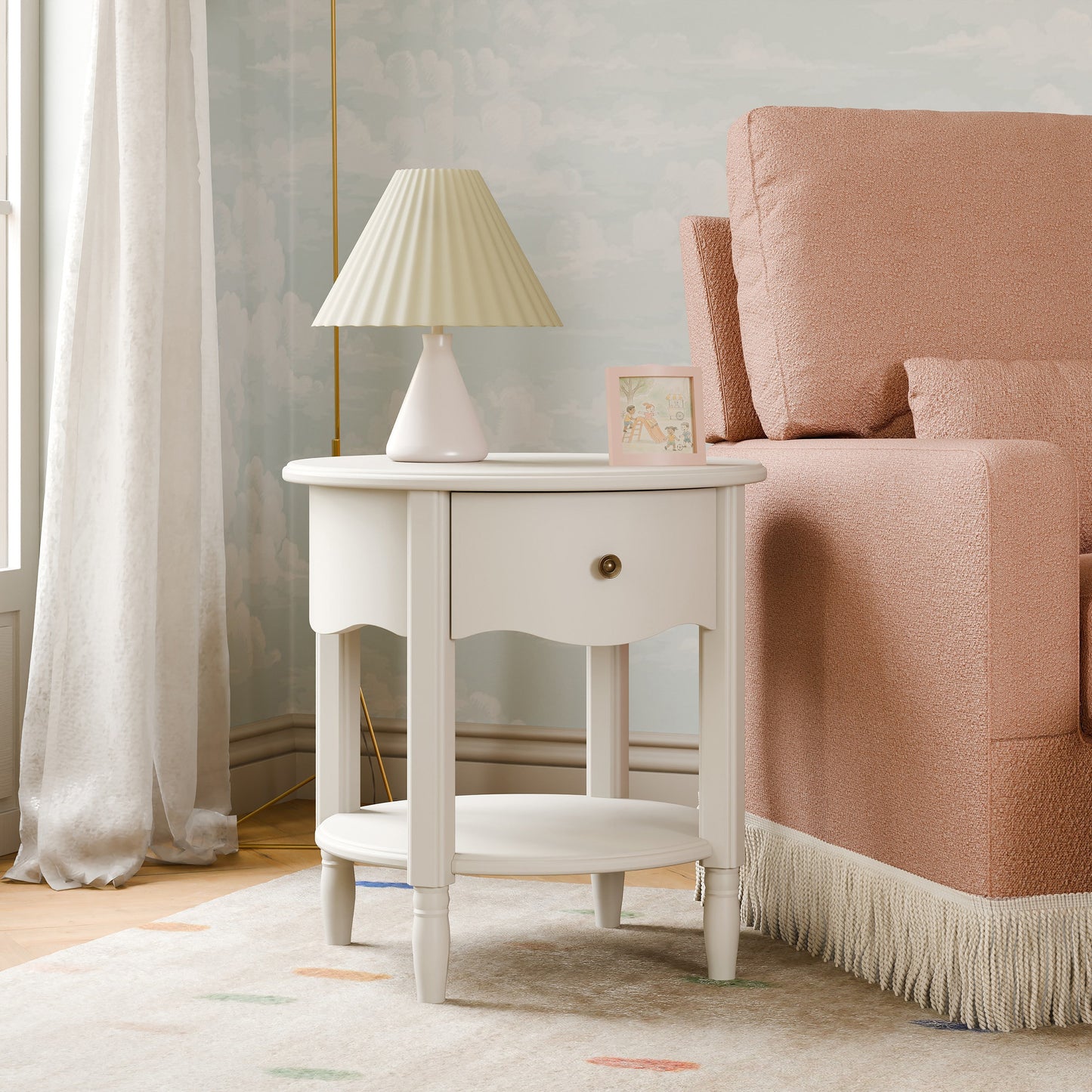 Liberty Assembled Nightstand in Warm White