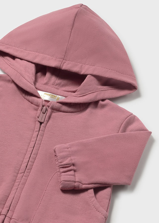 MAYORAL ZIP UP HOODIE POMERGRANATE