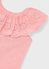 MAYORAL EYELET RUFFLE T-SHIRT