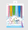 SILVER LININGS OUTLINE MARKERS - SET OF 6