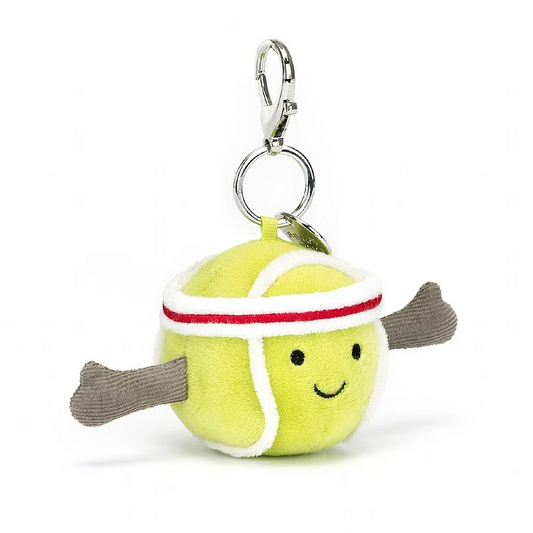 JELLYCAT AMUSEABLES SPORTS TENNIS BAG CHARM