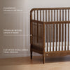 Liberty 4-in-1 Convertible Spindle Crib in Warm White