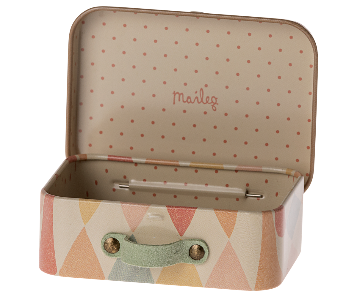 MAILEG SUITCASE, MICRO-HARLEQUIN